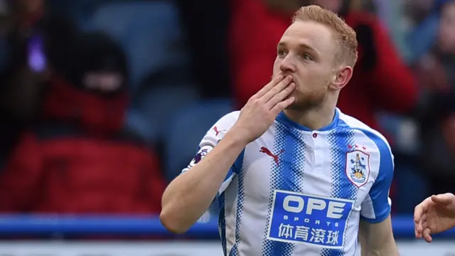 Alex Pritchard celebrates