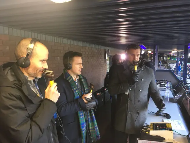 Andrew Cotter, Rory Lawson and Sam Warburton