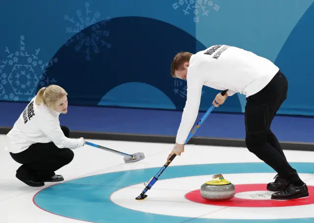 Norway mixed doubles curling team