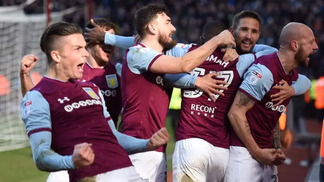 Aston Villa celebrate