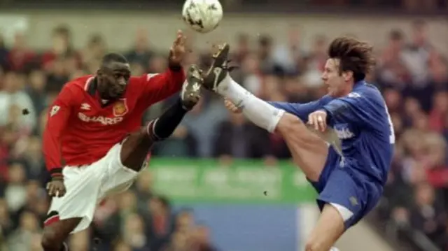 Andy Cole and Craig BUrley