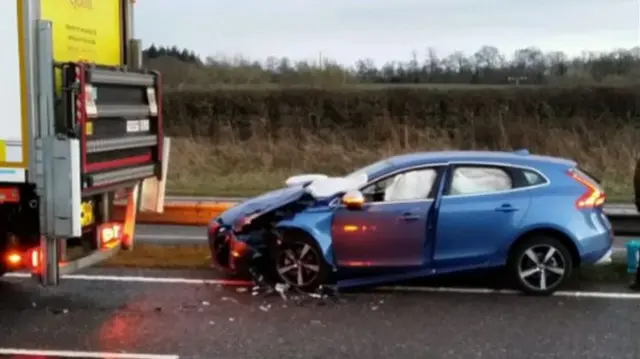 Cheriton Bishop crash