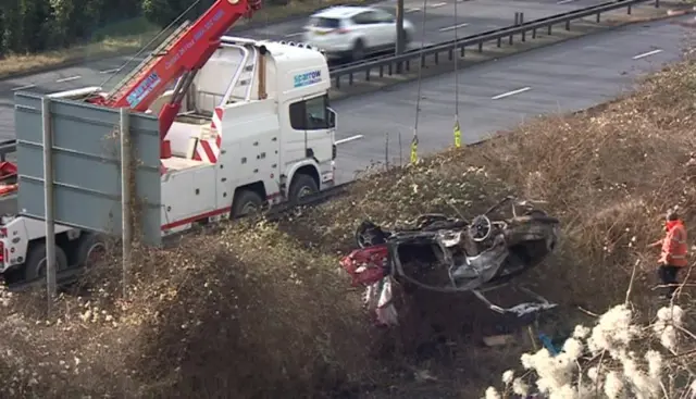 Crash on A63