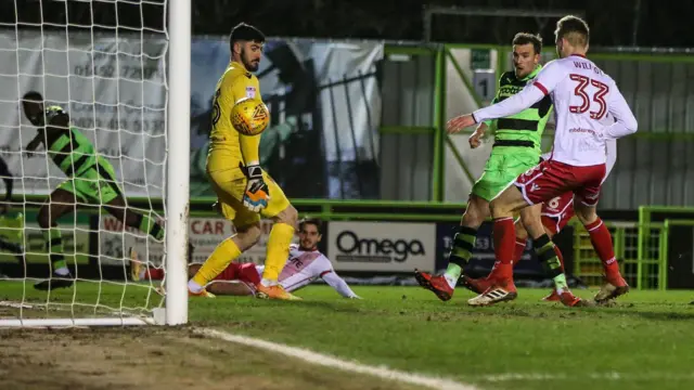 Forest Green score against Stevenage