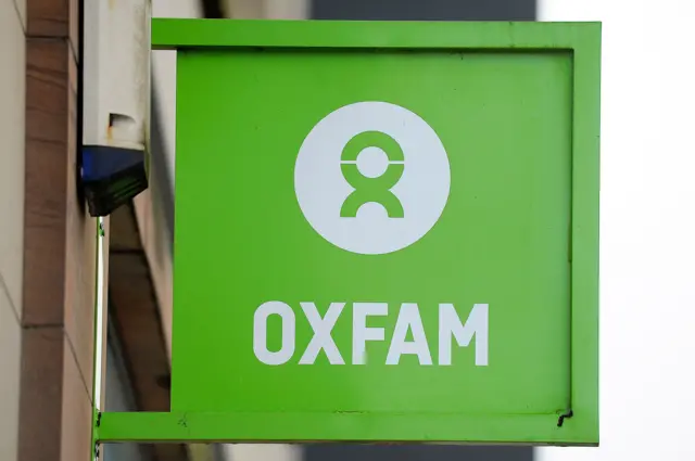 Oxfam sign