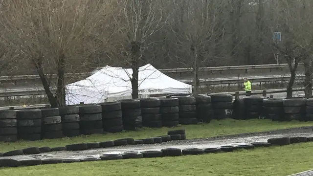 Tent on the M5