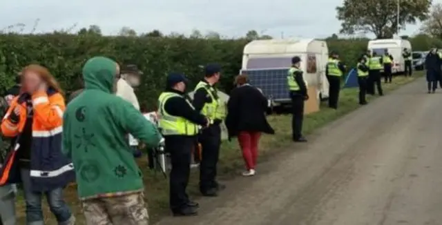 Fracking protesters