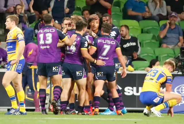 Melbourne Storm celebrate