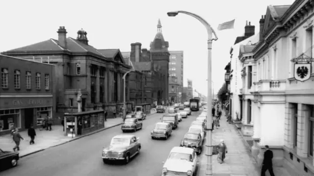 West Bromwich Gas Showroom, pictured on the High Street in 1963