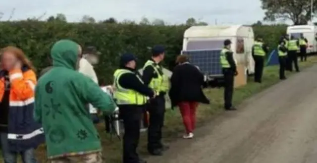 Fracking protesters