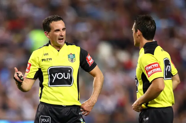 Two referees in the NRL