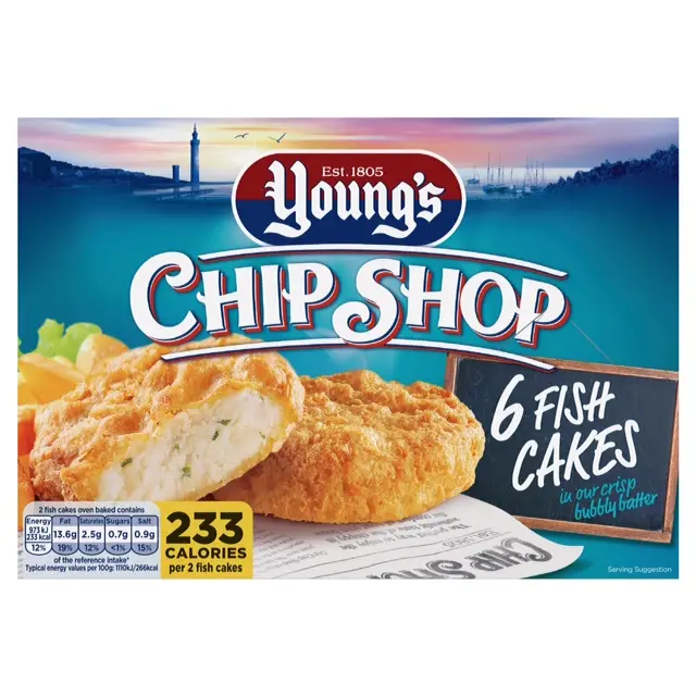 Photograph of Young’s Chip Shop Fish Cakes 6 Pack