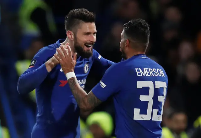 Olivier Giroud and Emerson