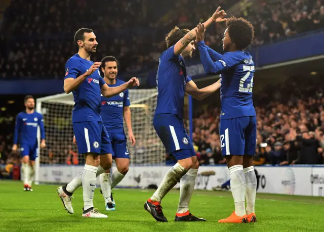 Chelsea celebrate