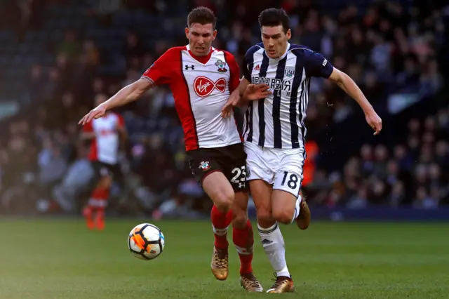 Pierre-Emile Hojbjerg and Gareth Barry