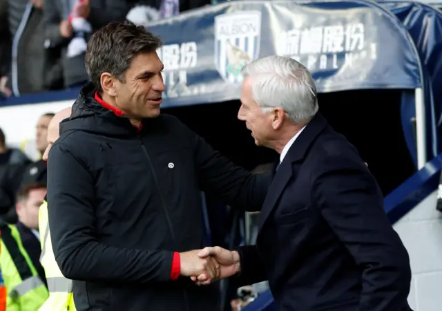 Mauricio Pellegrino and Alan Pardew