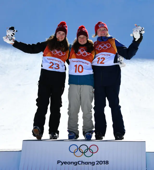 Ski Slopestyle podium