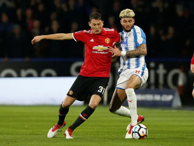 Philip Billing and Nemanja Matic