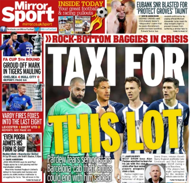 Daily Mirror taxi story