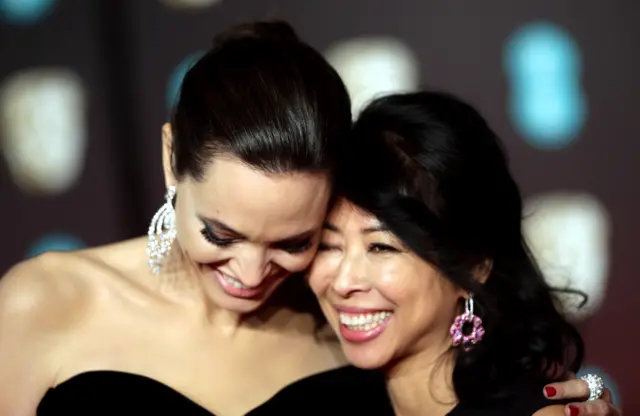 Angelina Jolie and Loung Ung