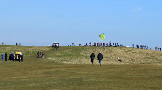 The scene at Beachy Head