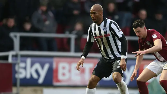 Rochdale striker Calvin Andrew