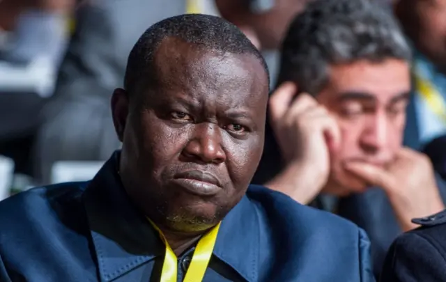Central African Republic's football federation chief Patrice Edouard Ngaissona attends the 40th CAF ordinary general assembly in the Moroccan city of Casablanca on February 2, 2018