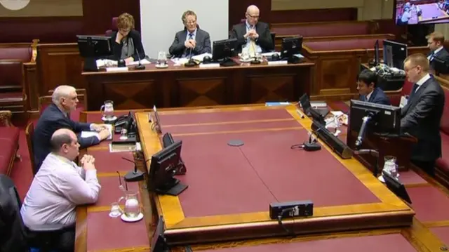 Long shot of the Senate chamber