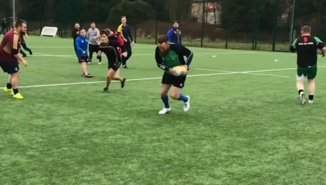 Leeds Rhinos Physical Disability team training