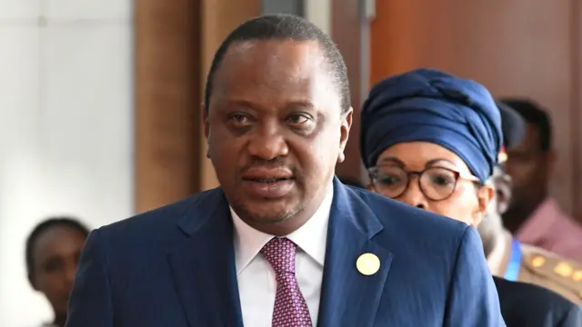 Kenya's President Uhuru Kenyatta arrives to attend the Ordinary Session of the Assembly of Heads of State and Government of the African Union (AU) during the 30th annual AU summit in Addis Ababa on January 29, 2018.