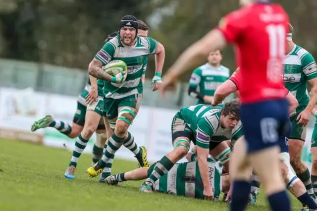 Guernsey Raiders rugby side playing