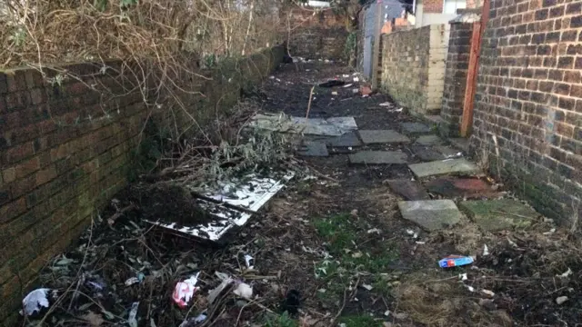 Alleyway this morning in Smallthorne