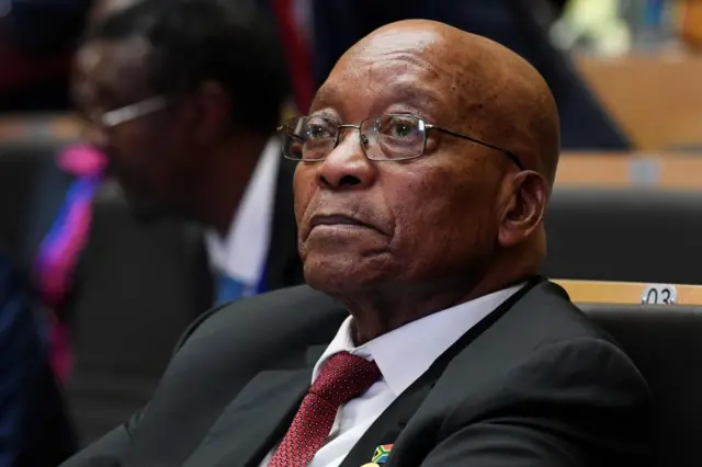 South African President Jacob Zuma attends the opening of the Ordinary Session of the Assembly of Heads of State and Government during the 30th annual African Union summit in Addis Ababa on January 28, 2018.