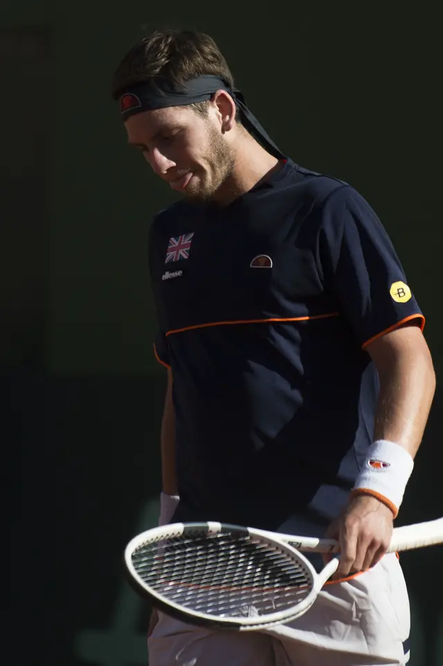 Cameron Norrie upset after losing the game