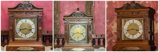 Some of the clocks which need looking after