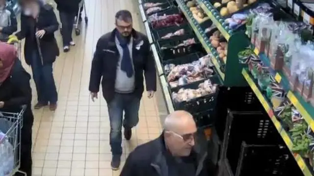 Two men in Aldi