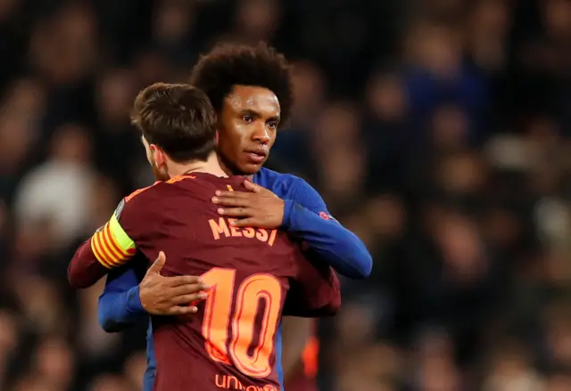 Lionel Messi and Willian