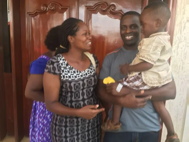 Captain Pius Frank Njoroge and family