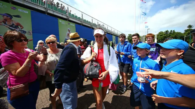 Johanna Konta at the Nottingham Open