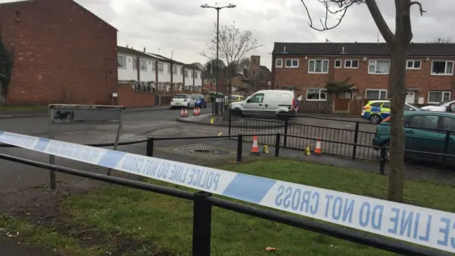 Scene of stabbing in Bulwell