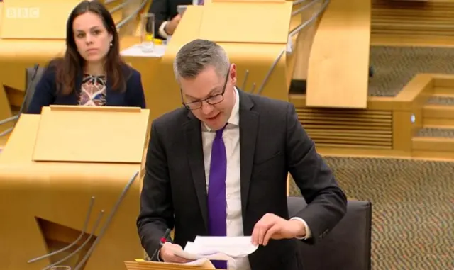 Finance Secretary Derek Mackay