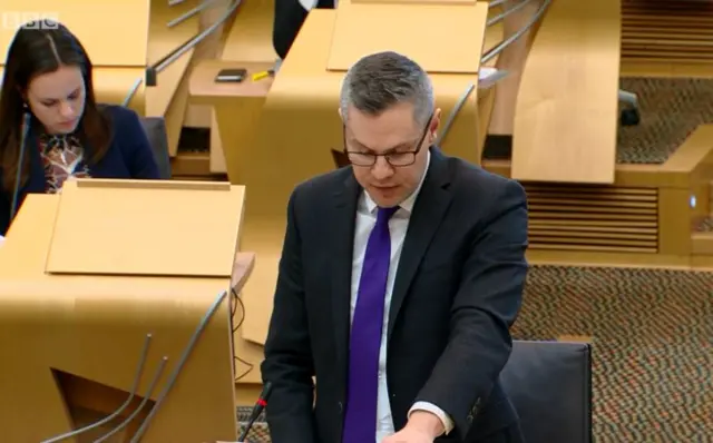 Finance Secretary Derek Mackay