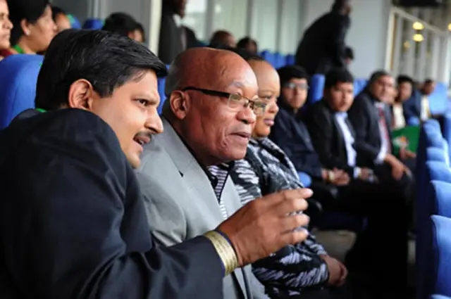 Atul Gupta and  Jacob Zuma (archive shot)