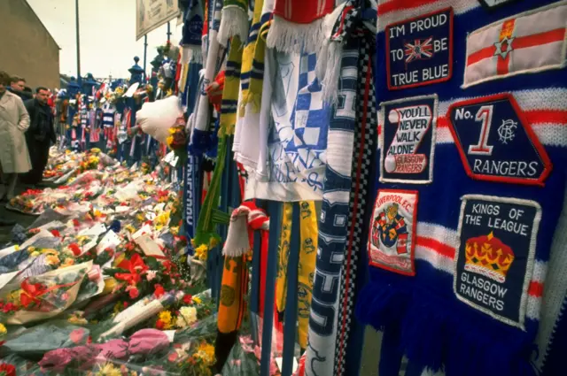 Tributes left for HIllsborough victims