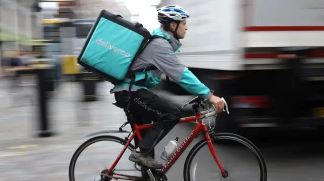 Deliveroo cyclist