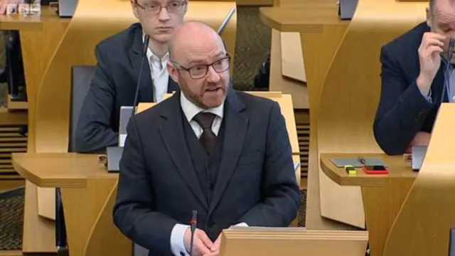 Scottish Green co-convener Patrick Harvie