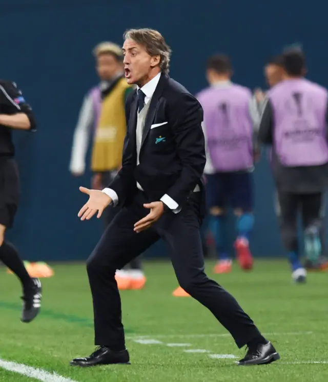 Zenit coach Roberto Mancini