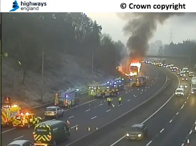 Lorry fire