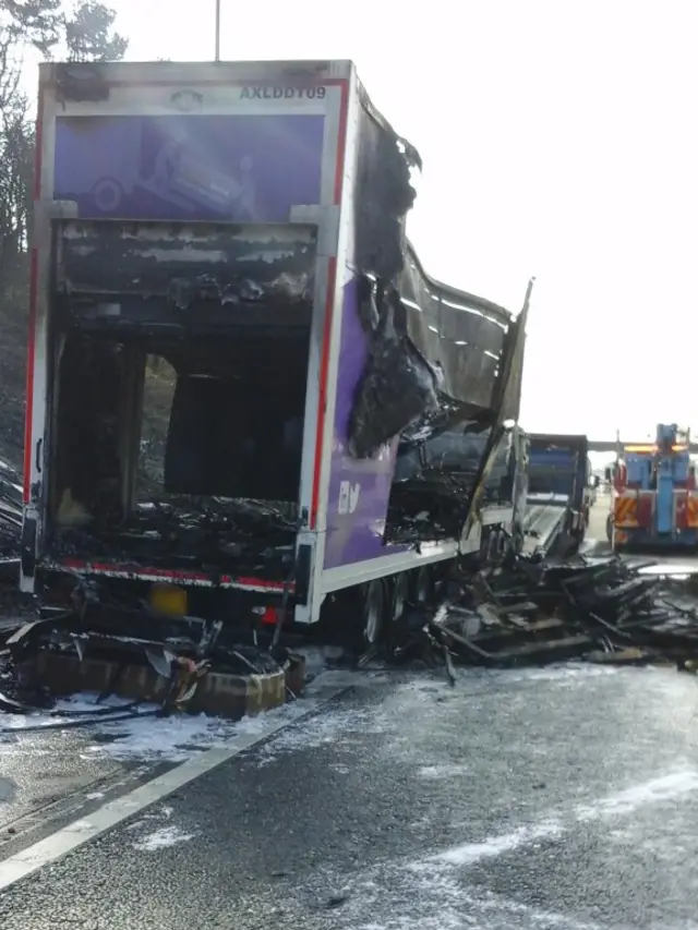 Lorry fire