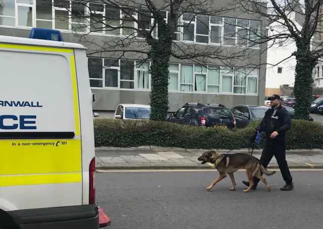 Police dog and handler